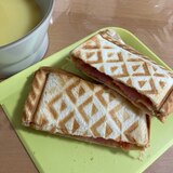 トマトハムチーズホットサンド☆